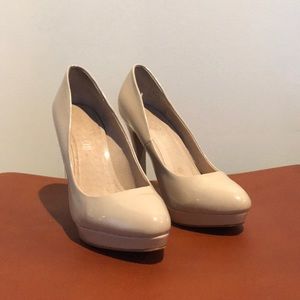 ALDO nude platform pump